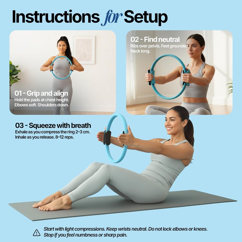 XORAWAR Pilates Set | At Home Pilates kit | Pilates Workout Sets for Women | Pilates Resistance Bands, Pilates Circle, Yoga Essentials, Yoga Towels, Pilates Towel mat, Stretch Bands for Exercise