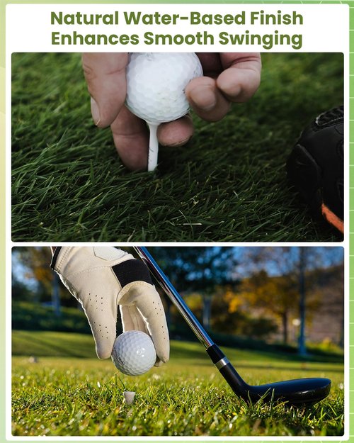 DUPDMKIN Bamboo Golf Tees 1000 PCS, 3-1/4"(83mm) Eco-Friendly Bamboo Golf Tees Bulk, Stronger Than Wood Tees, Reduce Friction & Side Spin