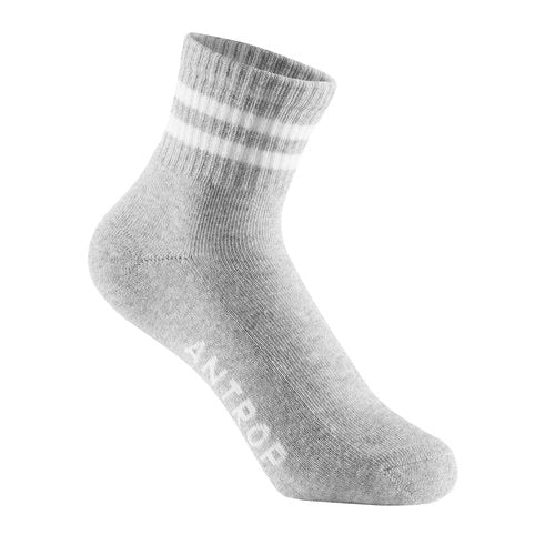 ANT21T Antrop WoMen Quarter Crew Cotton Heel Tab Athletic Running Cushion Socks (US, Numeric, 9, 11, Regular, Regular，6 Pairs, Black*2+Gray*2+White*2)