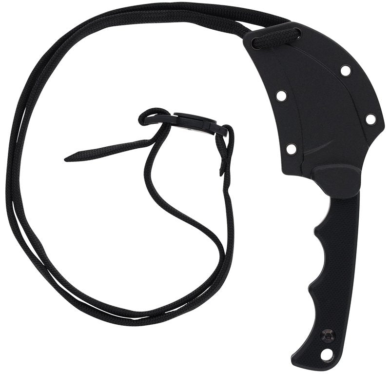 Smith&Wesson Accessories (8HT64) Smith & Wesson H.R.T Karambit Neck Knife 5.2 in Overall Length with 2 in Blade Length and Breakaway Lanyard,Black