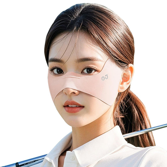 LKMUPNR UPF50+ Face Mask,Face Sun Screen,Cooling Half Mask for Outdoor Sports,Breathable High SPF Sunscreen Protection