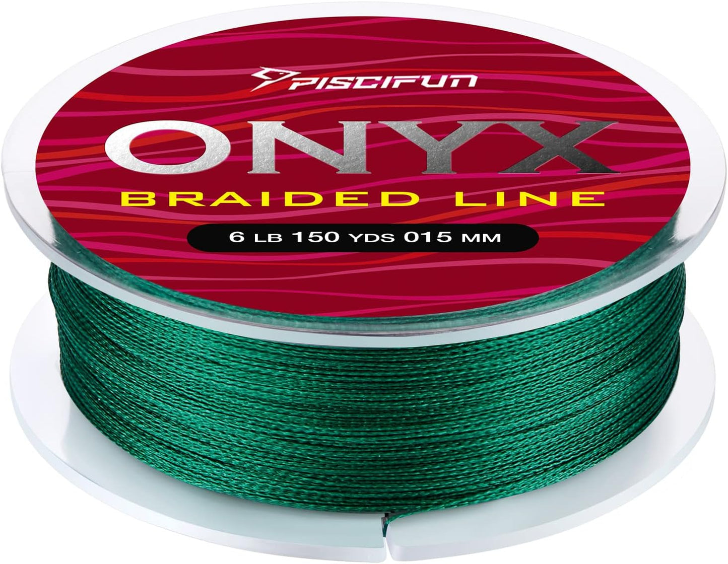 Piscifun Onyx Braided Fishing Line - Super Strong, Abrasion Resistant, Low Memory | 6lb-150lb Options