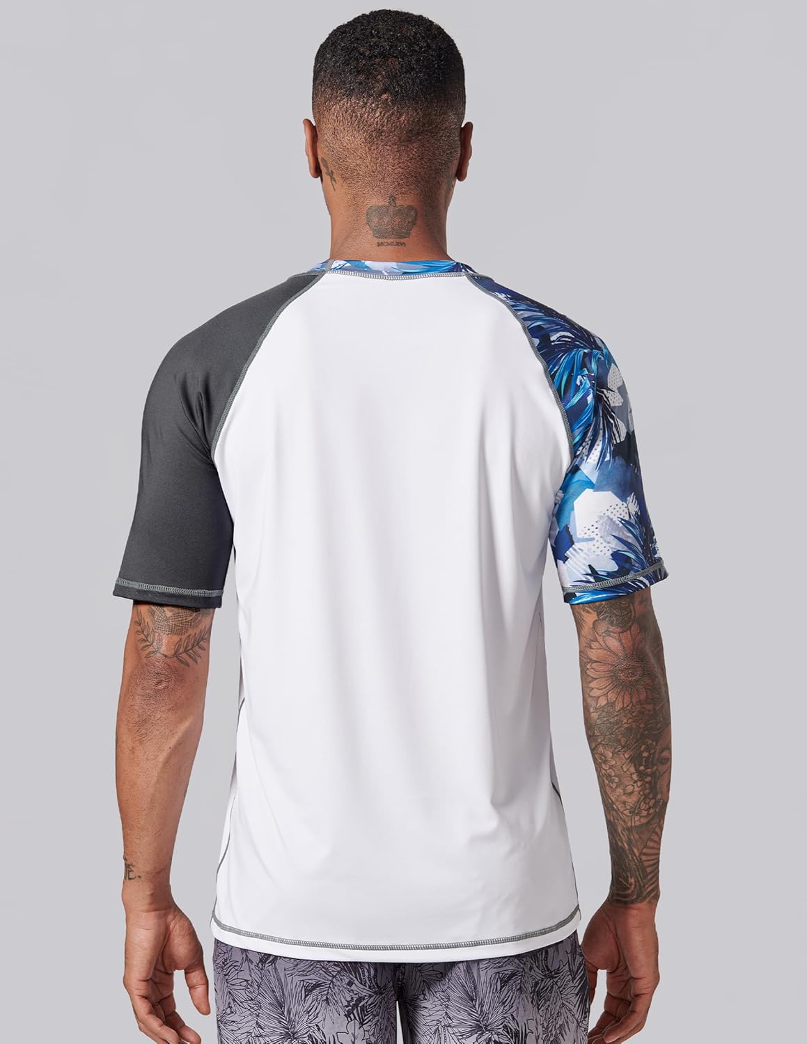Skiennix Swim Shirts for Men - UPF 50+ Quick Dry Rash Guard | Loose Fit Short Sleeve - 2-Pack