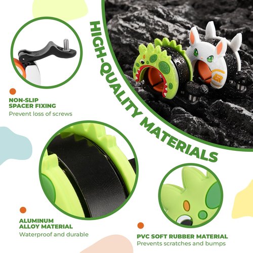 ROCKBROS Bike Bell Aluminum Alloy Bicycle Bell Mountain Bike Bells for Kids Adults with Loud Sound and Fit for 0.87-1in/22-25.4mm Bicycle Handlebars