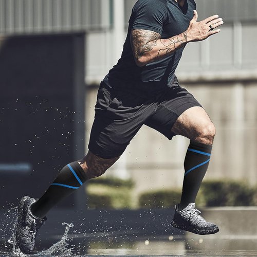 Fenglaoda Compression Socks - 20-30 mmHg Knee High Support for Men & Women | Ideal for Nurses, Athletes & Travel