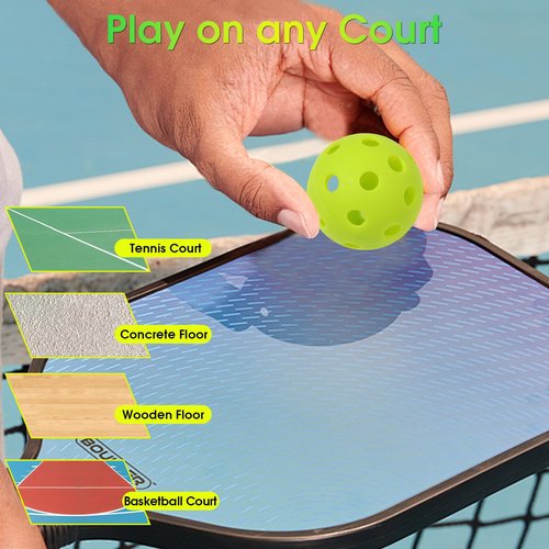 Avesfer 12 PCS Mini Pickleballs (Diameter 42mm) Soft Eva Anti-Crack Hollow Quiet Training Pickle Balls Great for Pickleball Drills Green