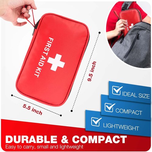 First Aid Kit - 194-Piece Emergency Survival Kit for Hiking, Camping, Vehicle & Home Use