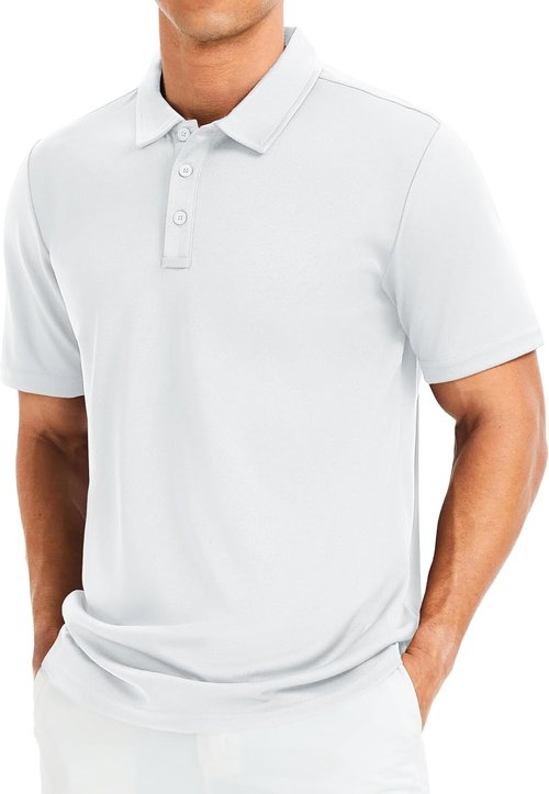 MAGCOMSEN Men's Golf Polo Shirts - Quick Dry, Moisture-Wicking, Short Sleeve Athletic Performance | Various Colors