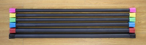 Fitvids Total Body Workout Weighted Bar Weighted Workout Bar Weighted Exercise Bar, 20-Pound