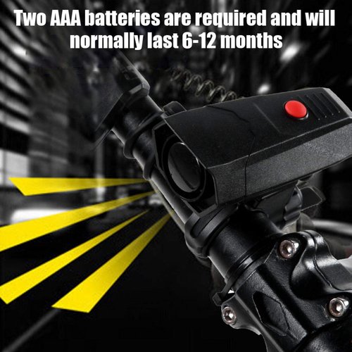 Bike Horn, Electronic Adjustable Volume Handlebar Alarm Safety Horn for Cyclists Commuters Mountain Road City Biking