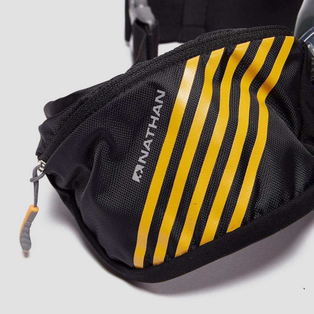 Nathan Swift Plus Hydration Belt with 10 oz flask for Running & Workouts, with Zip Pocket to Pack Essentials, Ultra-Light Travel, 7 oz