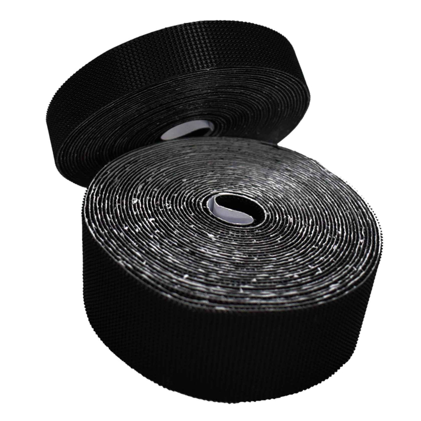 YoFuZiHu [2 Packs] Magic Tapes for 1 or 2 Cars Garage Door Screen, Self Adhesive Hook Tapes Sticky Back Fastening Roll, Nylon Strips Fastener, 1.57'' x 19.7ft (W x L) & 0.78'' x 19.7ft, Black