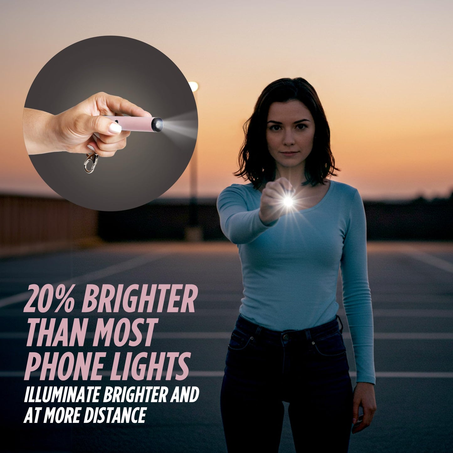 Mini Stun Gun for Self Defense, Smallest Stun Gun for Women, Keychain-Friendly, LED Flashlight, USB-C Rechargeable, Max Strength, Enlight Mini Stun Pen by Guard Dog Security