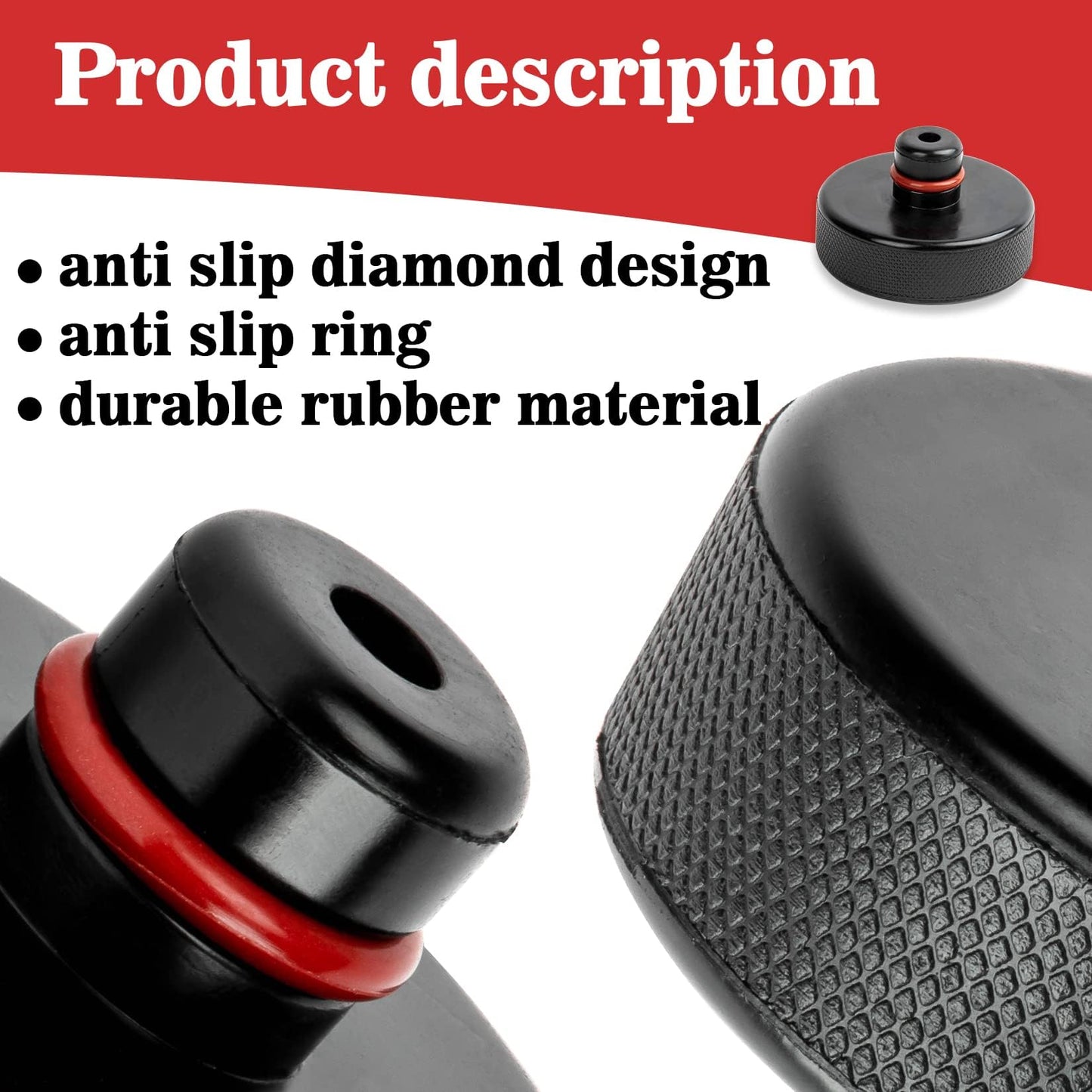 psler Jack Pad for Tesla 3/Y/X/S - Lifting Pucks for Tesla Model 3/Y/X/S Accessories 2016 to 2025 Quick Floor Jack Stand Rubber Pad Car Tire Lift Point Protect Blocks Parts Kit 4 Packs Black