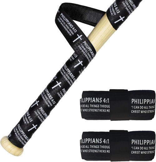 Christian Cross Baseball Bat Grip Tape - 2 Pack Non-Slip Adhesive | 1.5mm Softball Wrist Tape