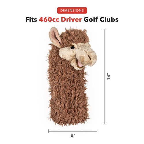 Daphne's Headcovers Llama Driver Headcover | Premium Driver Headcovers | Funny Golf Club Covers | Stylish Protection for Your Clubs | Men's Golf Gear | Driver Headcover for Men and Women