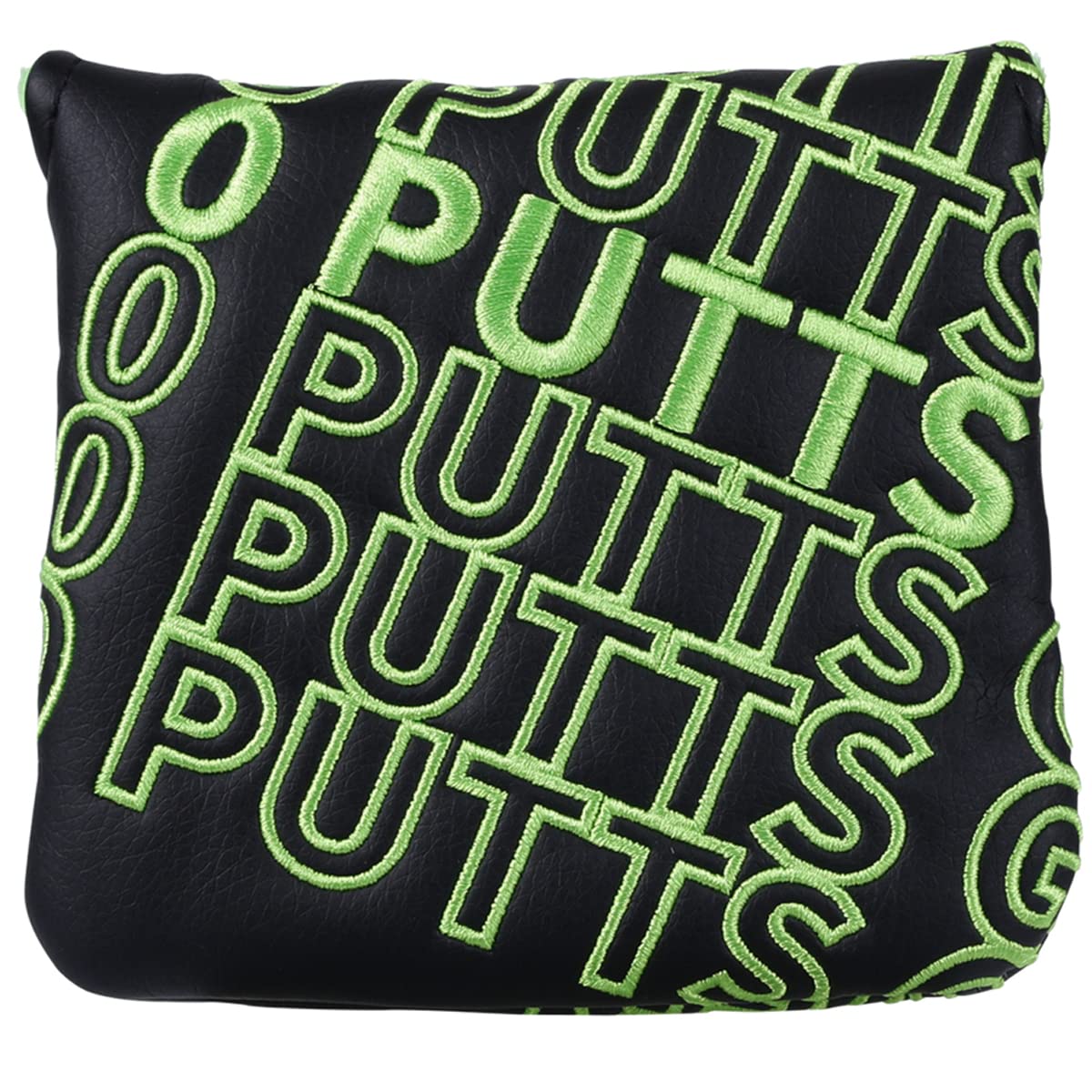 Studio Crafted 0 Putts Given Golf Putter Cover Square Mallet Magnetic (Black)