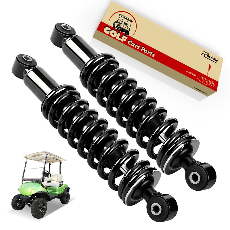 Roykaw Golf Cart Rear Shock Absorbers Assembly Kit Compatible with Yamaha G29/Drive Gas & Electric Models, Heavy Duty Shocks,Replaces #JW1-F2210-10-00, JW1-F2210-00-00, JW2-F2210-10-00, JW2-F2210-10