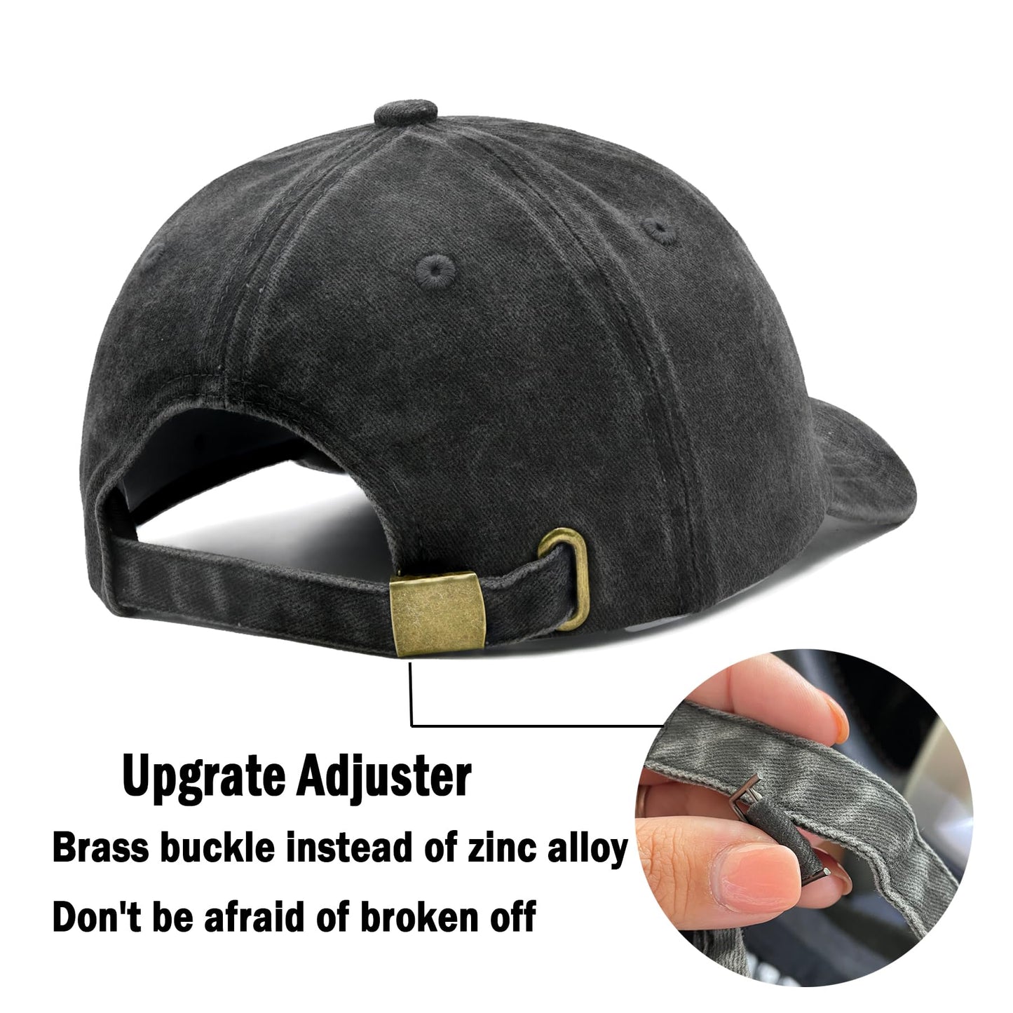 Christian Hat for Men & Women, Embroidered Cross Jesus Hat, Christians Baseball Cap Religious Faith Gifts Black