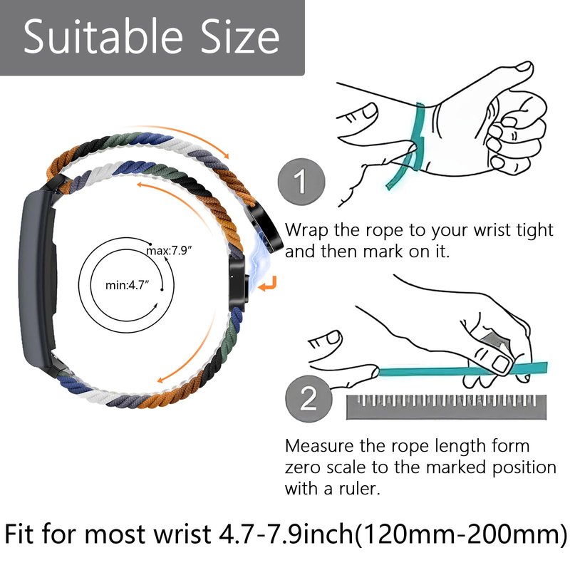 SUGARJAR Nylon Sport Band Compatible with Amazfit Helio, Breathable, Adjustable Replacement Band For Man Woman