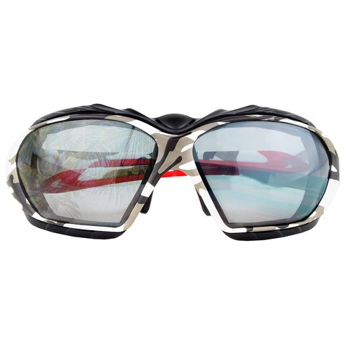 Platinum Sun Polarized Floating Sunglasses Men Women - UV400 Swimming Goggles Men & Women with Anti-Slip Strap & Foam Padding (Camo)