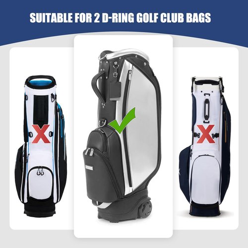 BAIRBRE Golf Bag Strap Replacement Golf Bag Shoulder Strap Adjustable Single Padded Shoulder Strap Waterproof Golf Bag Backpack Straps (Blue-Stars)