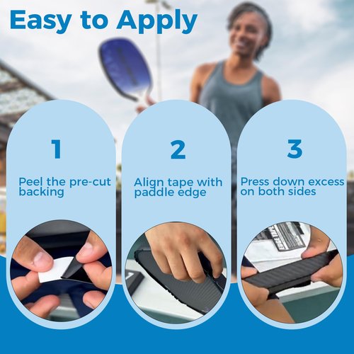 LITIAN Pickleball Edge Guard Tape - 5 Pack Protection Tapes for 16mm & 20mm Paddles, Wrinkle-Free Adhesive, Easy Application - Pickleball Accessories