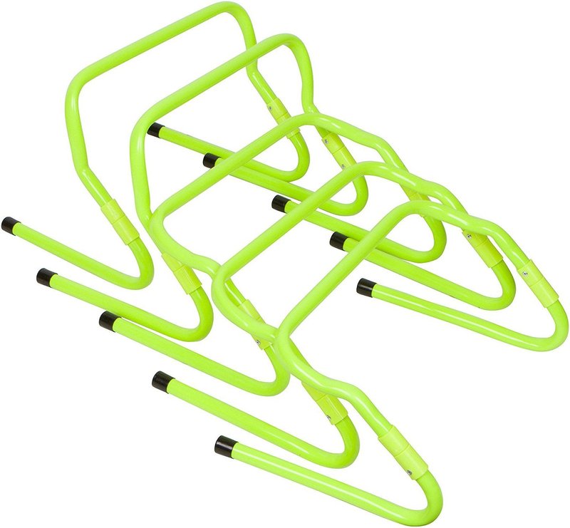 Therapist's Choice Set of 5 Adjustable Height (8" and 12" Height Adjustable) Speed Hurdles