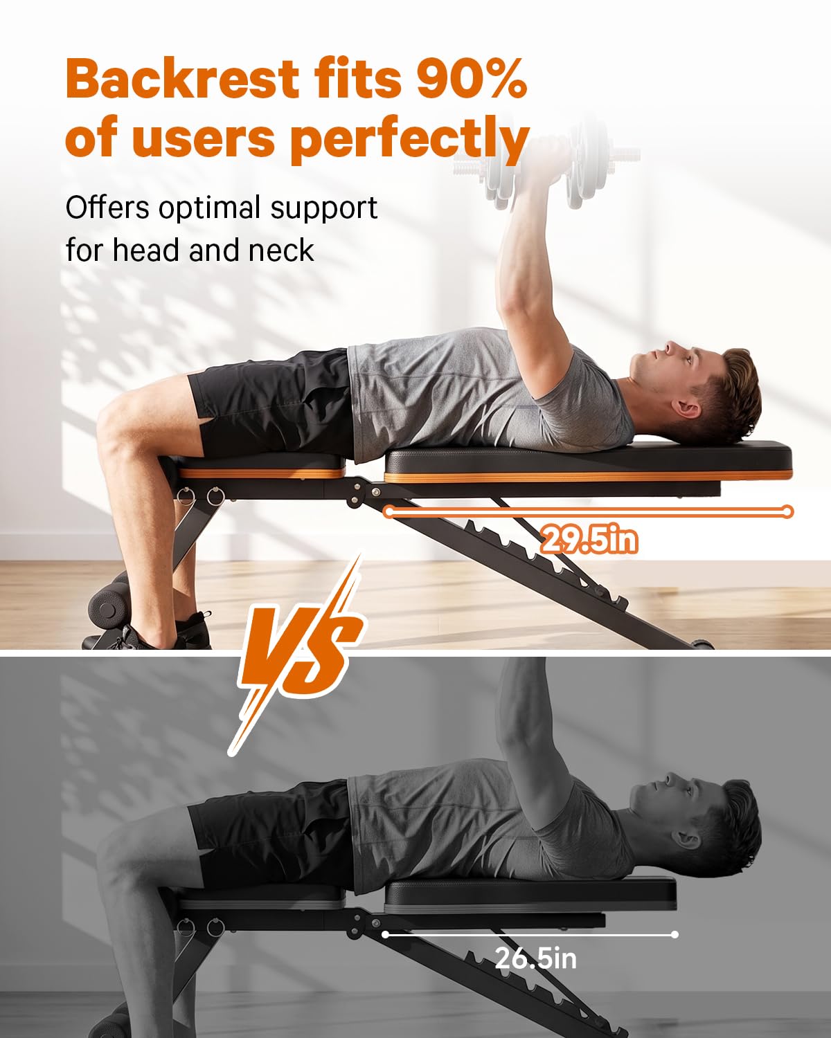 WECENI Adjustable Weight Bench,Adjustable weight bench, Multi-Functional Foldable workout Bench Press with 660 LBS Capacity, Strength Training Equipment gym for Home, Full heavy duty fitness bench gym at home.