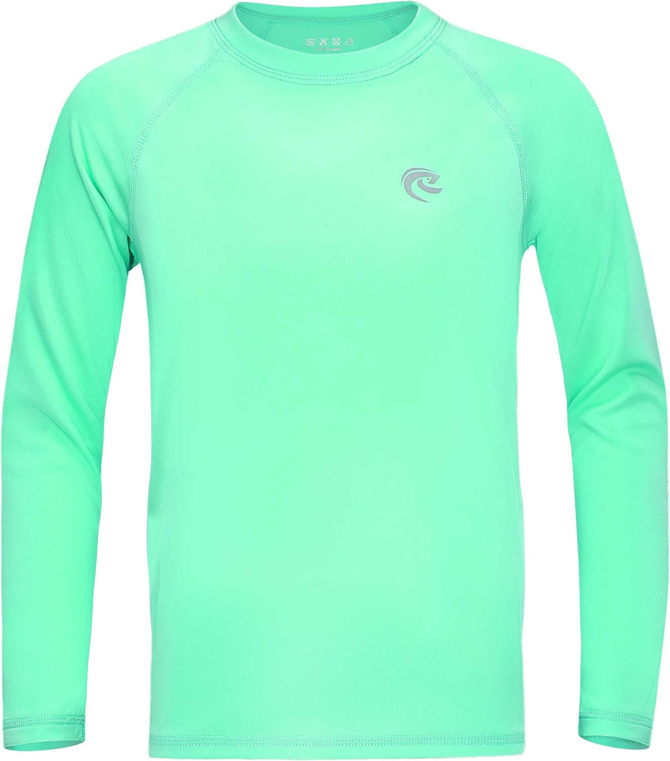 Skiennix Boys UPF 50+ Swim Shirt - Long Sleeve UV Sun Protection Rash Guard | Youth SPF Water Shirt