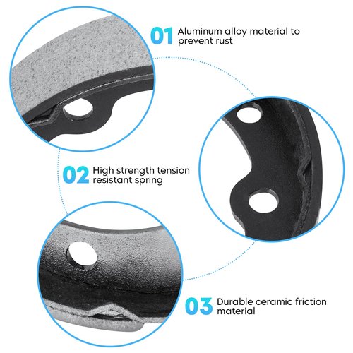 Golf Cart Brake Shoes & Drum Spring Kit for Culb Car DS 1995-2022 Precedent 2004-2022, for EZGO Gas & Electric 1986-1995, for Yamaha G1 1982-2022, G2 G8 G9 Up to 1992 23364G1 27249G01 27251G1
