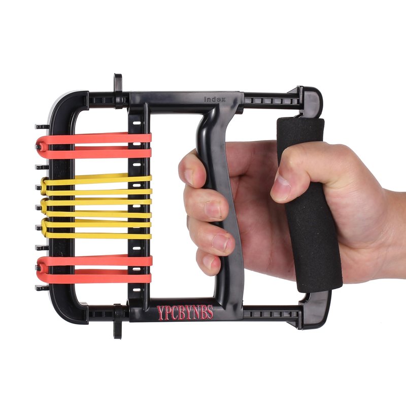 YPCBYNBS Hand Exerciser,Finger Exerciser and Hand Strengthener for Hands,Finger,Wrist,Forearms and Thumbs Therapy,Black