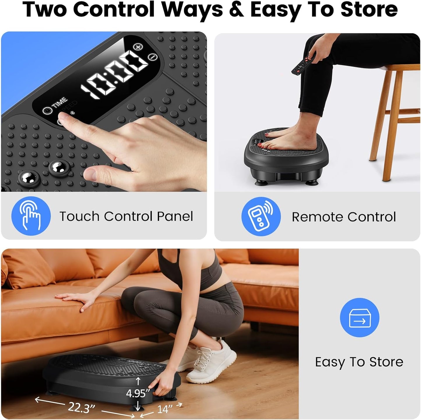 Skiennix Vibration Plate - Full Body Shaker for Lymphatic Drainage | Bluetooth Fitness Platform