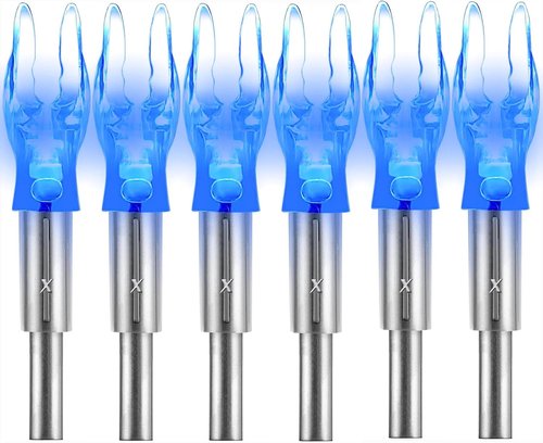 Lighted Nocks | 6 PCS LED Arrow Nocks for .204-.246 Diameter Arrows - Screwdriver Included