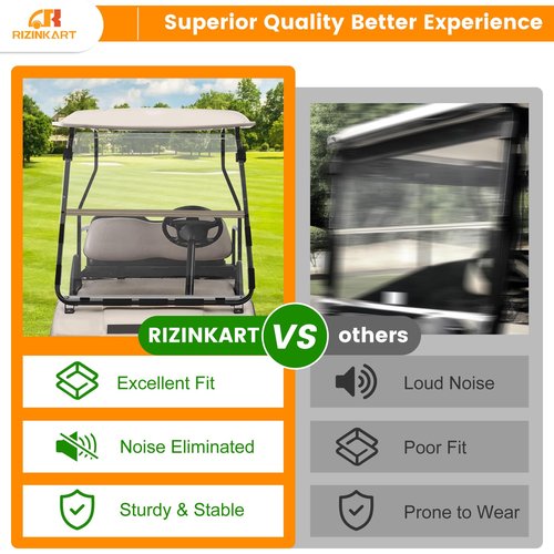 Golf Cart Windshield Clips Kit with Windshield Mounting Sash Clips for Club Car DS/Yamaha,Windshield Retaining Clips Fit 1"x1" Struts Rail for Club Car DS 1982-up/Yamaha G2 G8 G9 G14 G16 G19 G22