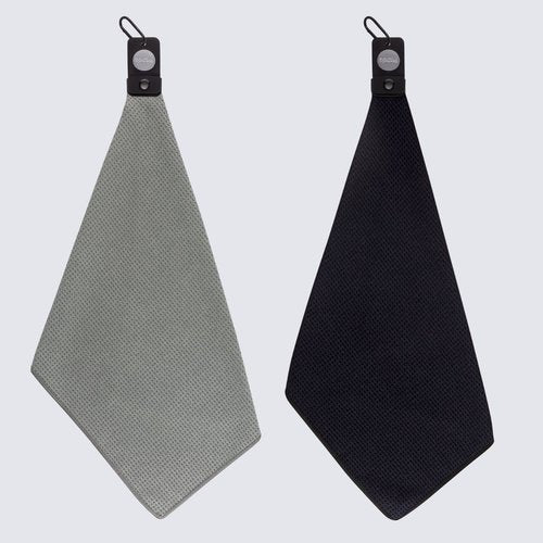 Playing It Forward Magnetic Golf Towel for Golf Bags with Clip for Men & Women, Waffle Weave Microfiber Towel with Industrial Strength Magnet for Strong Hold to Golf Carts or Clubs, Set of 2