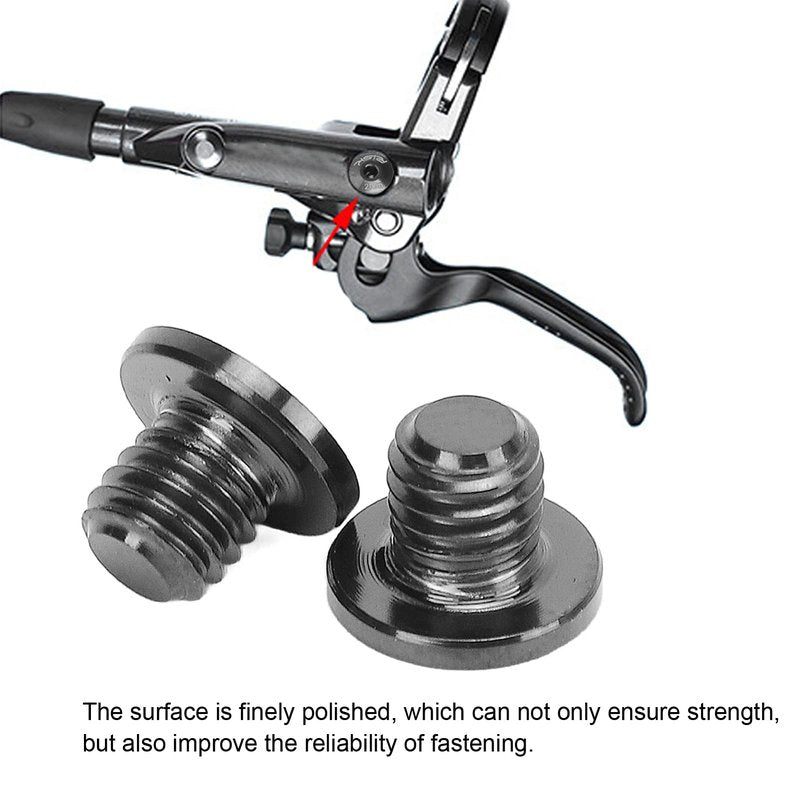 SPYMINNPOO Brake Hardware Kit, Alloy Integral Hydraulic Brake Bolts Brake Lever Screw Compatible with M7000 M8000 M9000 M9020 (Black)
