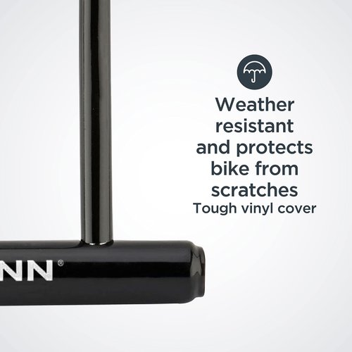 Schwinn Bike U-Lock with Keys, 12 mm x 7.5 inches, Black, Vinyl Coated Steel Shackle, Mounting Bracket for Storage and Transport, Anti Theft Protection, Shackle Bike Lock for Security