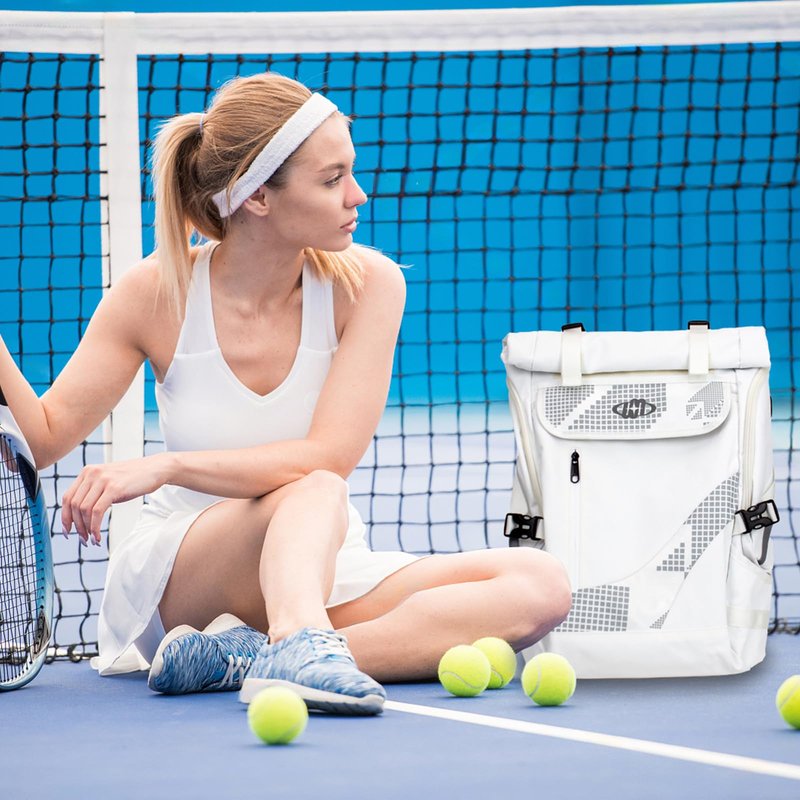Tennis Bag Tennis Backpack for Women Men Holds 2 Rackets with Shoe Compartment, Large Pickleball Backpack Hold Tennis Racket, Pickleball Paddles, Badminton Racquet, Balls and Other Accessories