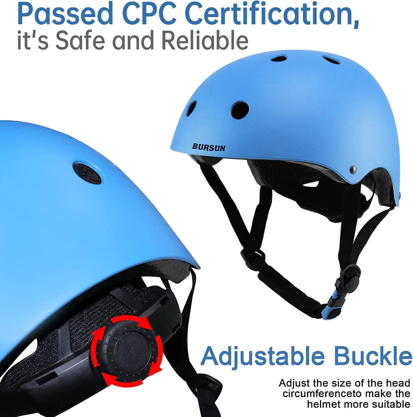 Skiennix Kids Bike Helmet - Adjustable Toddler Safety Gear with Knee, Elbow & Wrist Pads | Ages 2-14