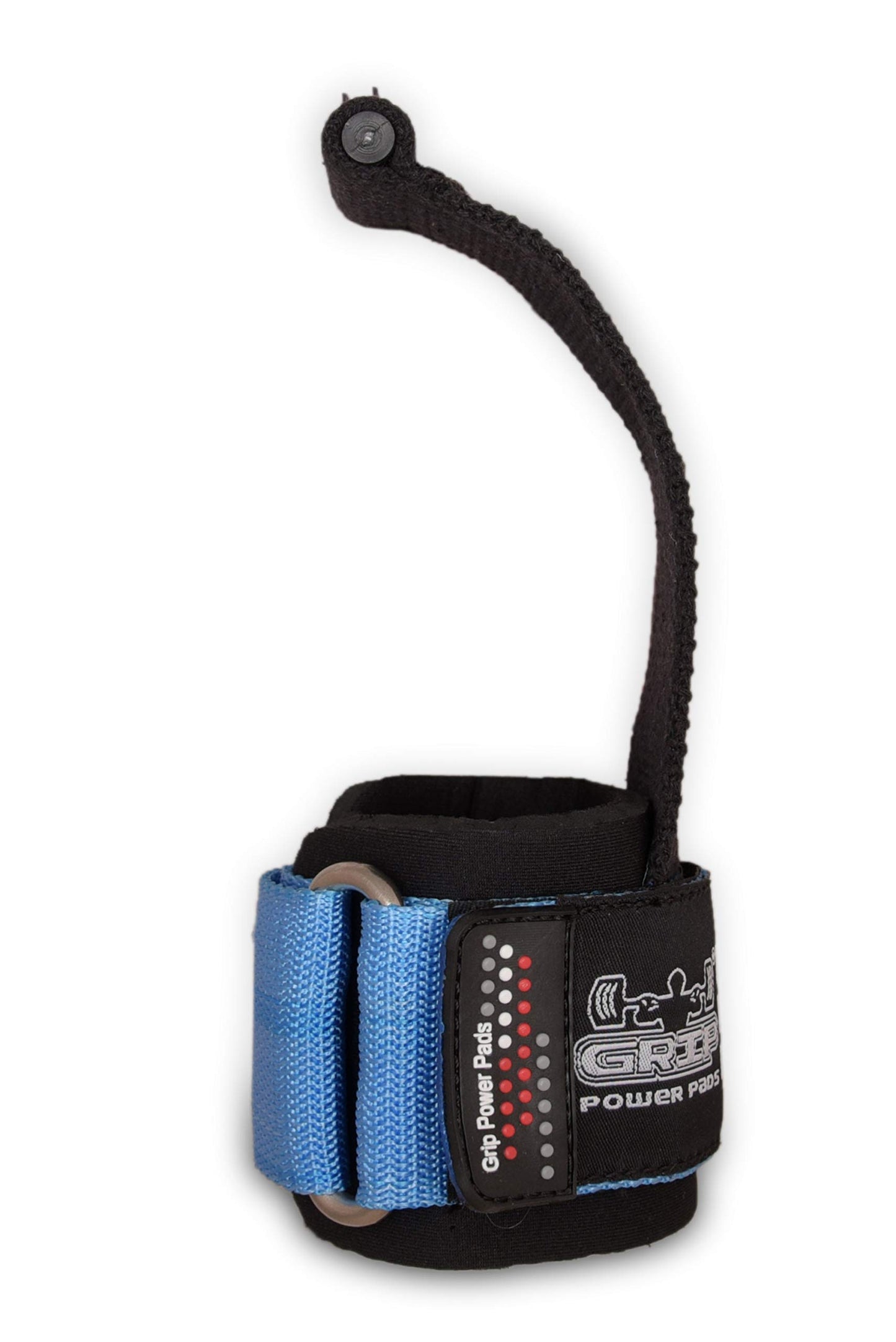 Gym Lifting Dowel Straps Neoprene Padded Wrist Wraps for Weight Training, Bodybuilding & Fitness – Wrist and Grip Support, 2 Pack (Blue)