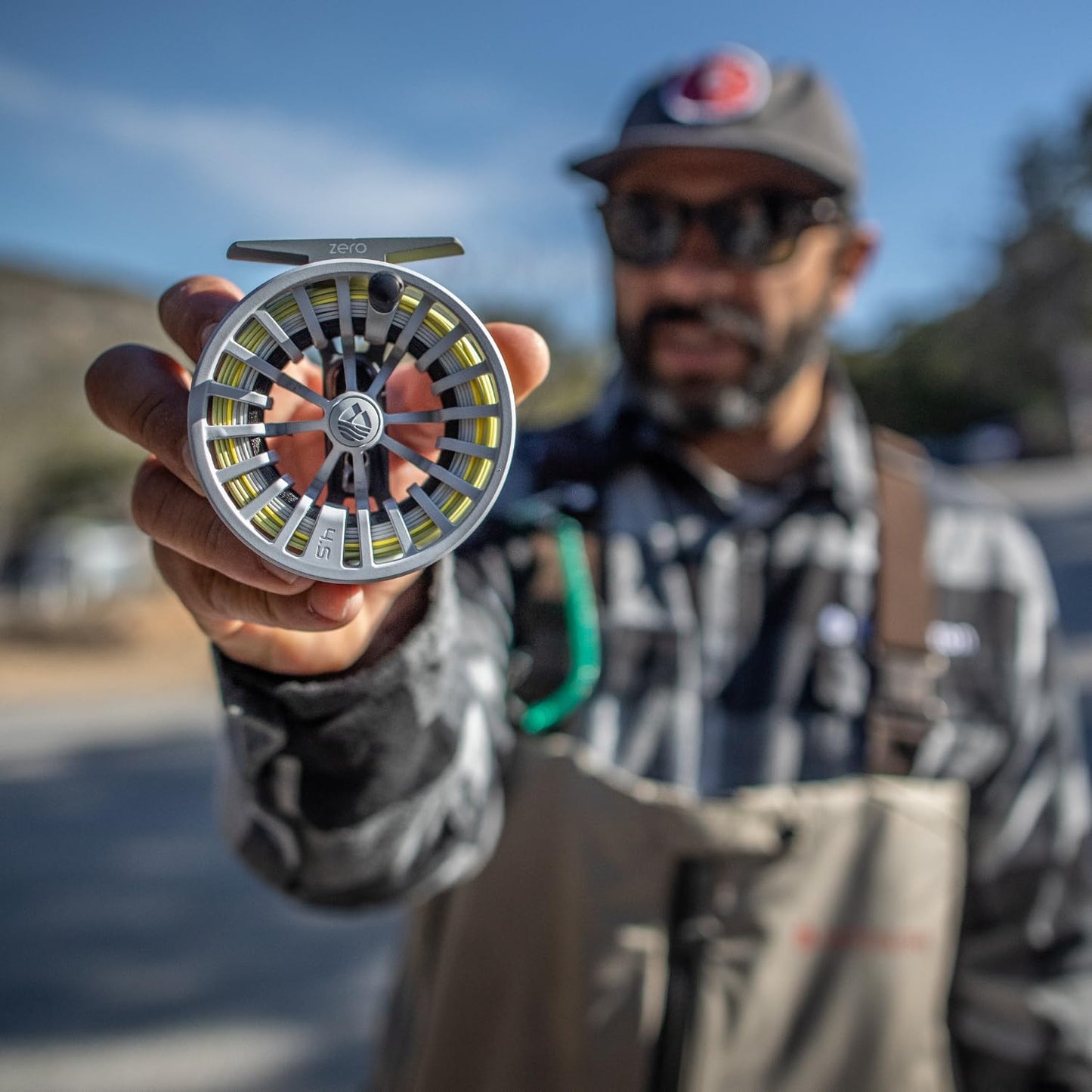 Redington Zero Fly Fishing Reel, Lightweight Design for Trout, Clicker Drag System, Wolf Grey, 2/3
