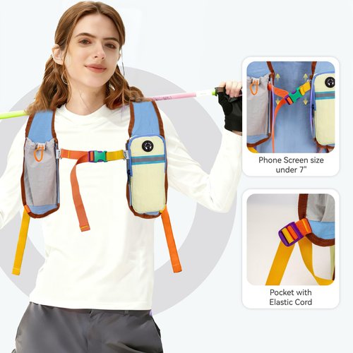 UtiaMiaoGonGo Small Hiking Backpack Travel Daypack 15L Colorful Lightweight Packable Foldable Casual Backpack for Women Men