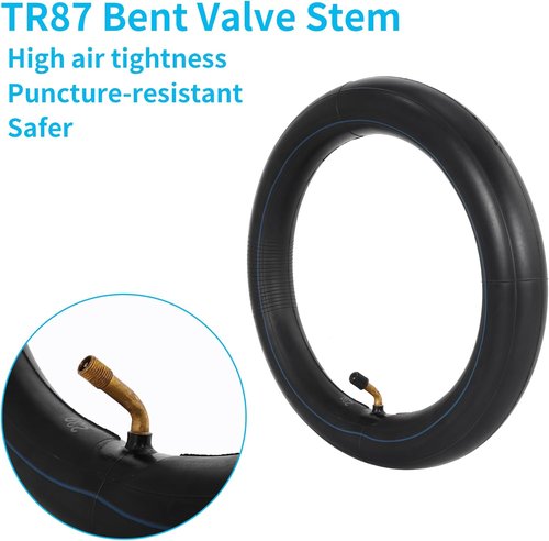 Heavy Duty 12" Bike Tubes - 12.5 x 2.25 Inner Tube with Angled Valve Stem | Pack of 2