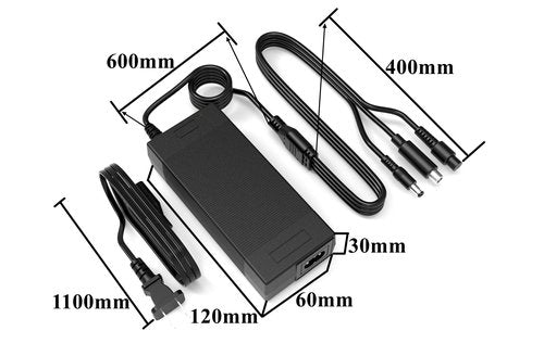 42V 2A Hover-1 Electric Scooter Charger,Replacement Charger for 36V Lithium e-Bike Scooter Battery,Gotrax,Maxshot V1,Hiboy,Jetson,Volpam