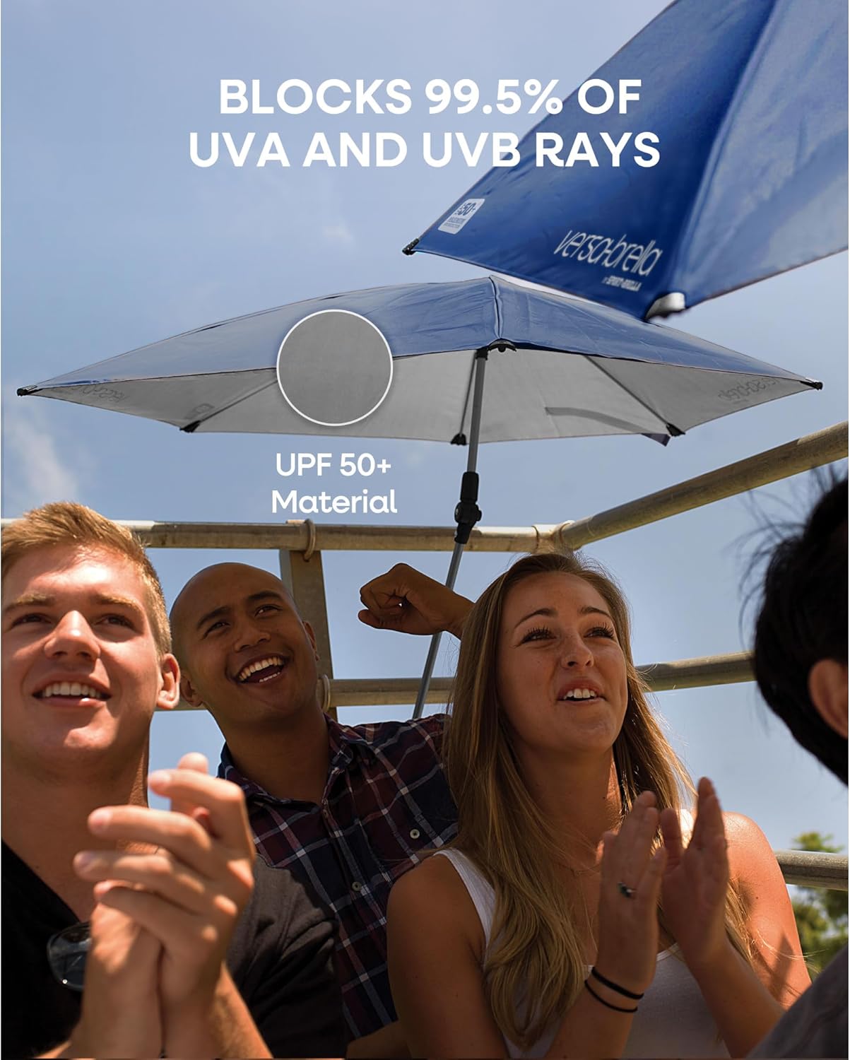 Sport-Brella Versa-Brella Adjustable SPF 50+ Umbrella with Universal Clamp | Portable Sun Protection