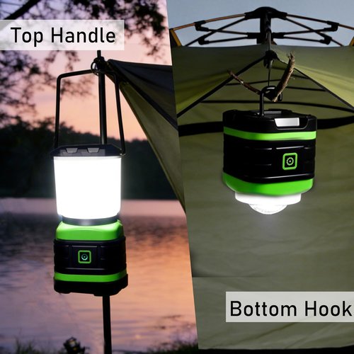 Lichamp LED Camping Lantern - Portable Battery-Powered Lights for Emergencies | 4 Pack