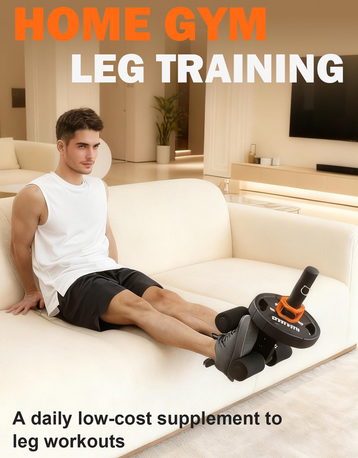 Fitarc Tib Bar, Tibialis Trainer, Tibia Dorsi Calf Raise Machine, Knees Over Toes Equipment for Strengthening Calves/Shins/Ankles, Black, Fits 2" Weight Plates