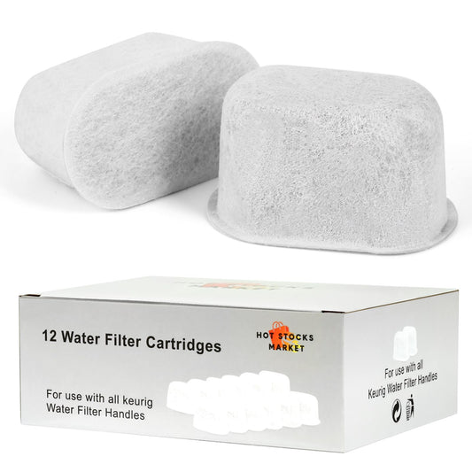 Keurig Filter Replacement, 12 Pack KEURIG Compatible Water Filter Cartridges by Hot Stocks Market for Keurig 2.0 and 1.0 Coffee Makers