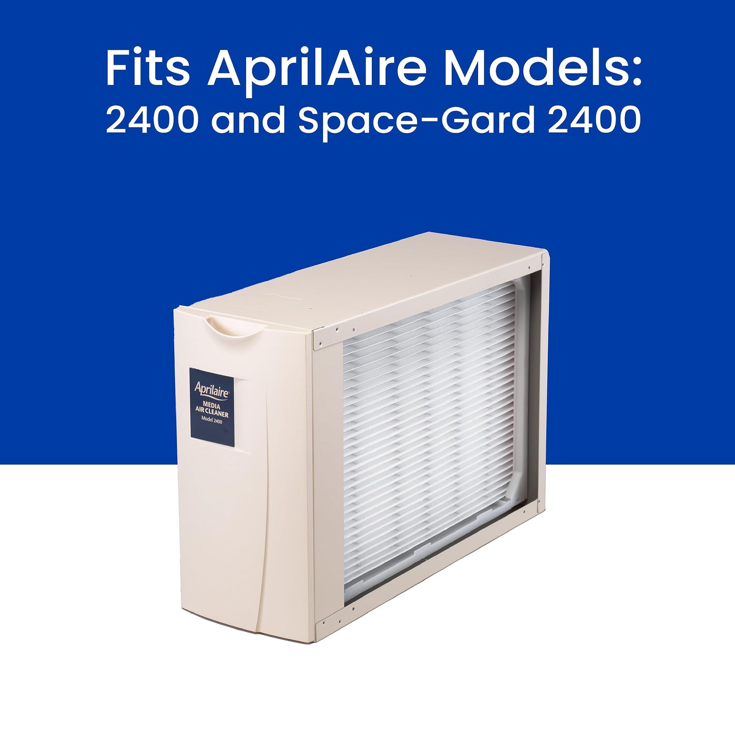 AprilAire 401 Replacement Furnace Filter for AprilAire 2400, Space-Gard 2400 Whole-House Air Purifiers - MERV 10, 16x25x6 Air Filter (Pack of 2)